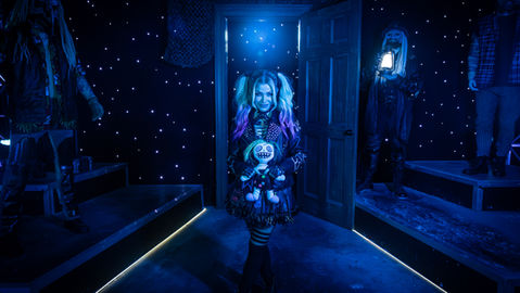 Alexa Bliss appears at "WWE Presents: The Horrors of The Wyatt Sicks" Haunted House at Universal Orlando's HHN