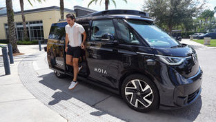Residents in Lake Nona can now ride in self-driving Volkswagen ID. Buzz Vehicles with MOIA and Beep