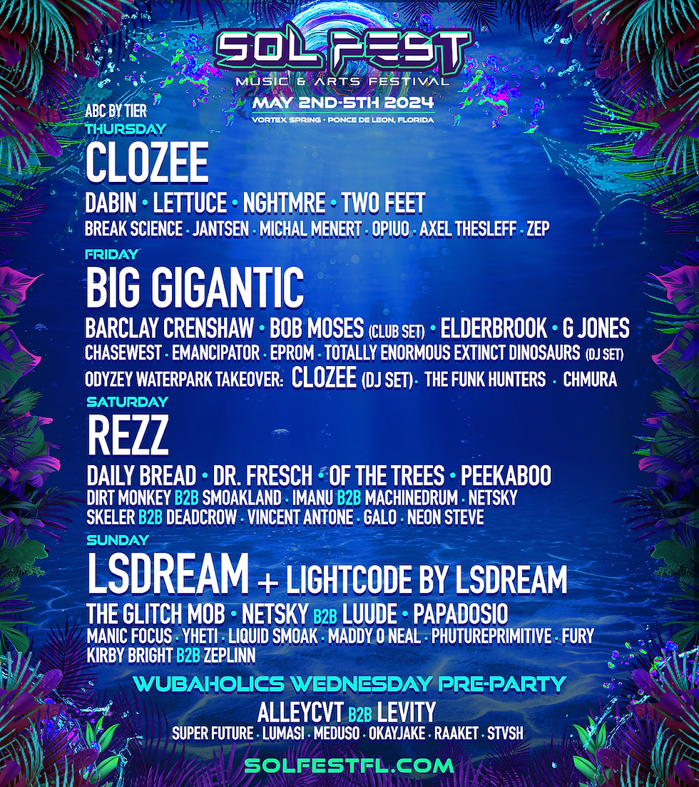 Florida’s Sol Fest 2024 Lineup