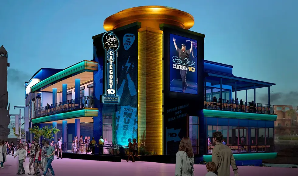 Luke Combs to open Category 10, Restaurant, Bar and Live Music Venue in CityWalk at Universal Orlando