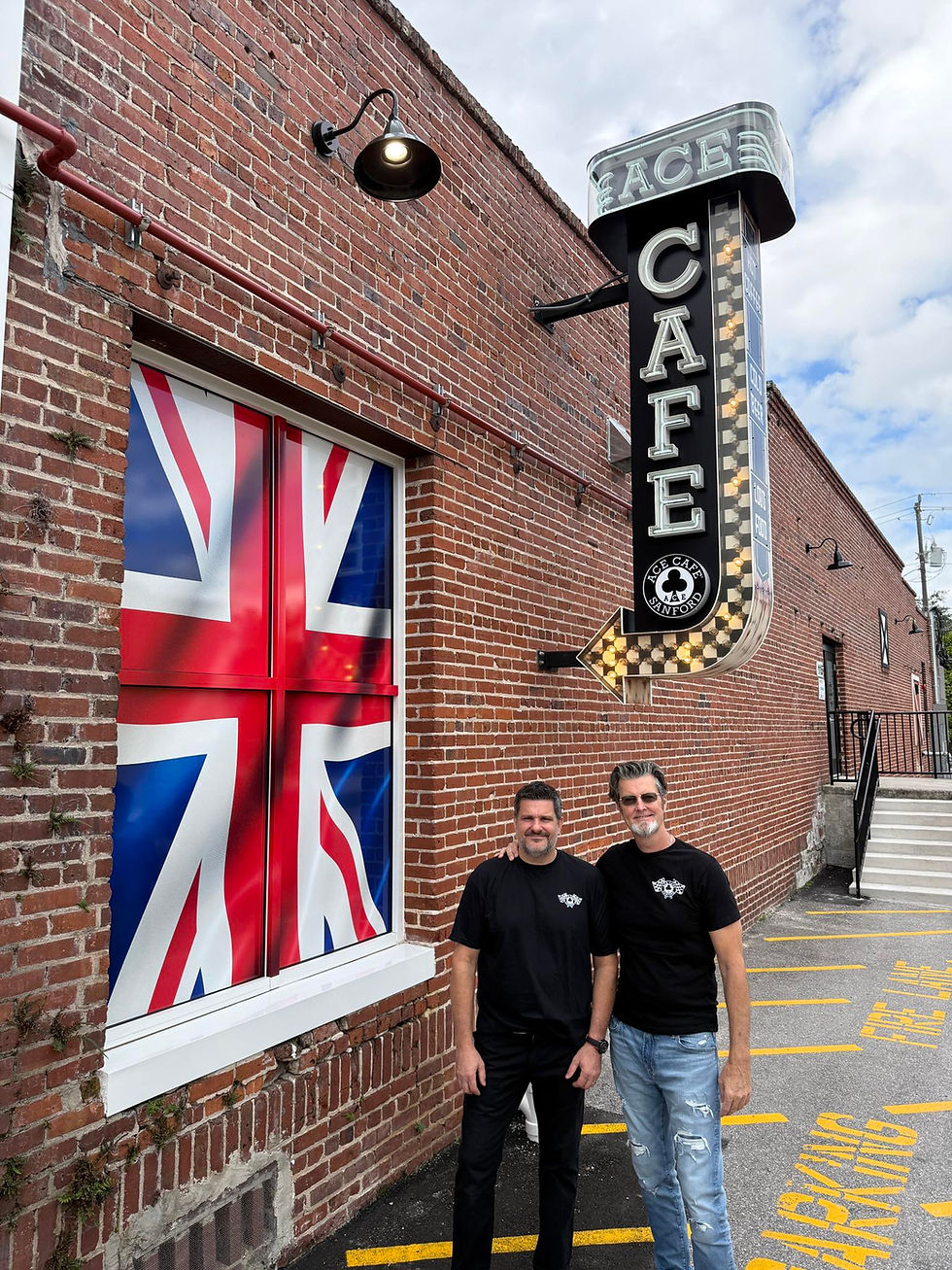 Legendary Motor-Diner, Ace Cafe officially opens in Historic Downtown Sanford