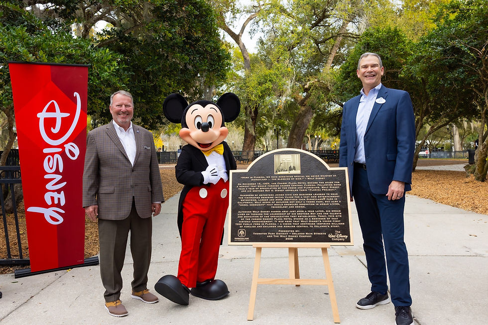 Plaque unveiled in Orlando to mark the site of historic Walt Disney World "Florida Project" announcement