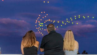Lights by the Bay - Drone Light Show Celebration returns to Clearwater Marine Aquarium