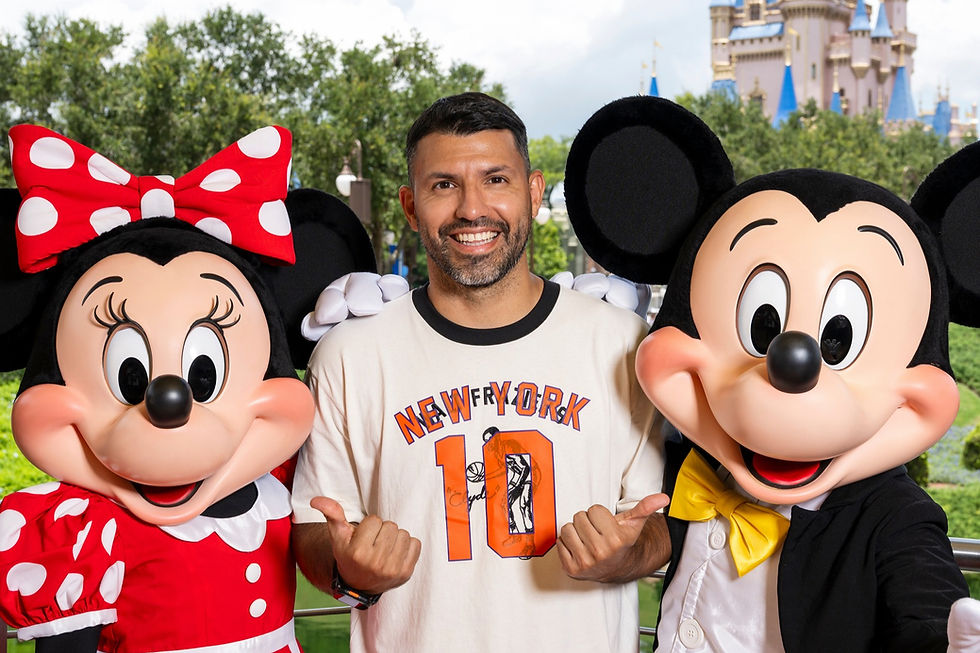 When legend meet magic as Argentinian soccer icon Sergio Aguero visits Walt Disney World