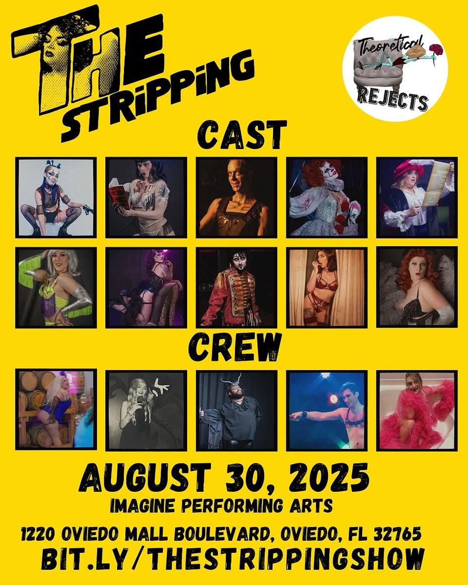 Prepare yourself for The Stripping, an adult only drag and burlesque event to celebrate Stephen King in Oviedo!