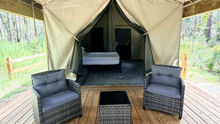 New Glamping Tents come to Wekiwa Springs State Park in Central Florida