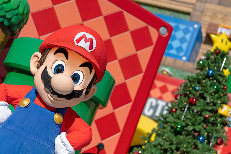 Holiday Decor at Universal Epic Universe