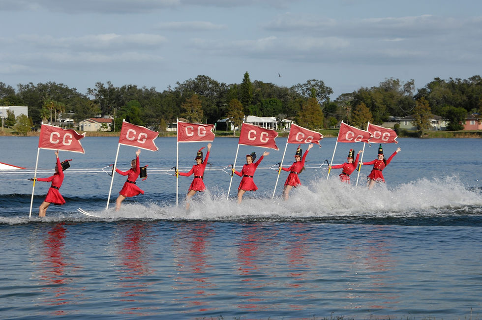 Don't miss the Free Cypress Gardens Christmas Water Ski Show in Winter