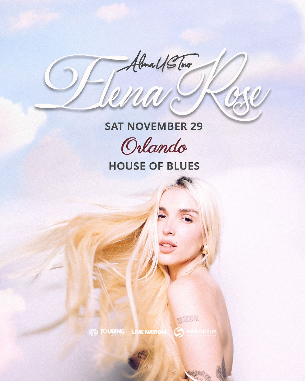 Elena Rose announces first U.S. Tour, bringing Alma Tour 2025 to Orlando on November 29