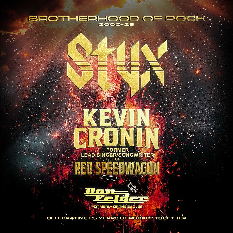 Styx & Kevin Cronin bring "The Brotherhood of Rock Tour" to MIDFLORIDA Credit Union Amphitheatre