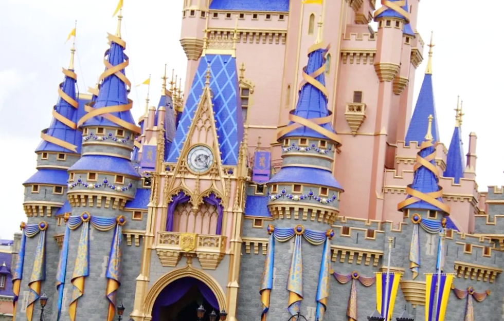 50th Medallion removed from Cinderella's Castle at Magic Kingdom as Clock returns
