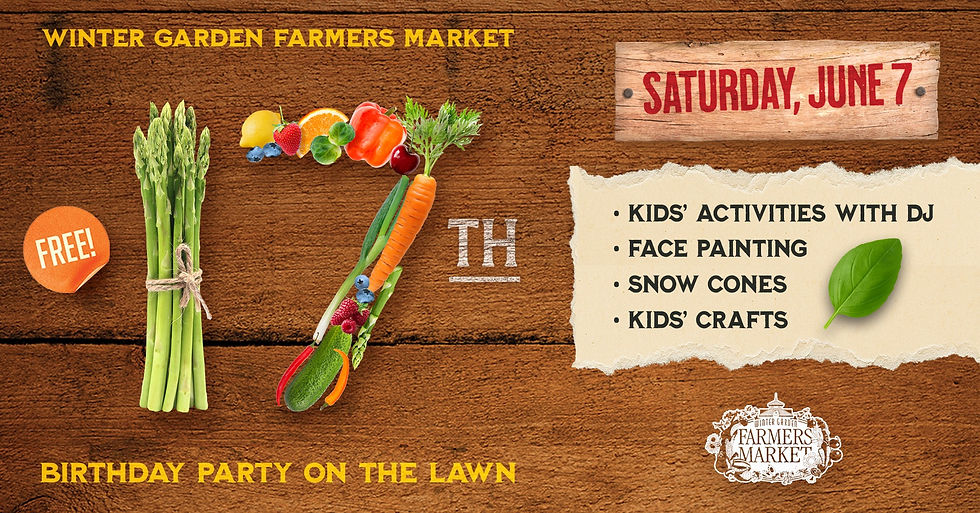 Winter Garden Farmers Market 7th Birthday Party