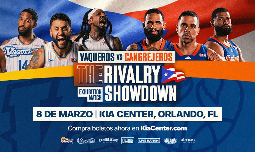 The historic rivalry of Puerto Rican basketball travels to Orlando with Cangrejeros de Santurce vs Vaqueros de Bayamón