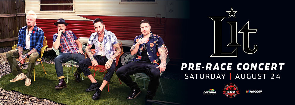 SoCal Rock Band Lit Pre-Race Concert Performer for the Coke Zero Sugar 400