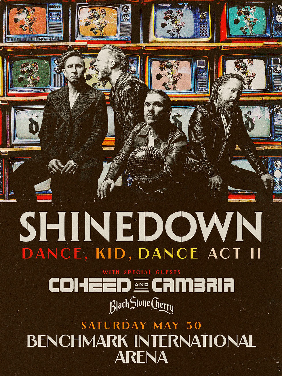 Shinedown is coming to Tampa on May 30 with Coheed and Cambria and Black Stone Cherry!