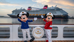 The Disney Treasure has arrived at its homeport in Port Canaveral and is set to Honor Disney Employees as Godparents