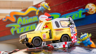 New Pixar Treats at Disney's Hollywood Studios including Pizza Planet Truck Popcorn Bucket & Slinky Dog Sipper