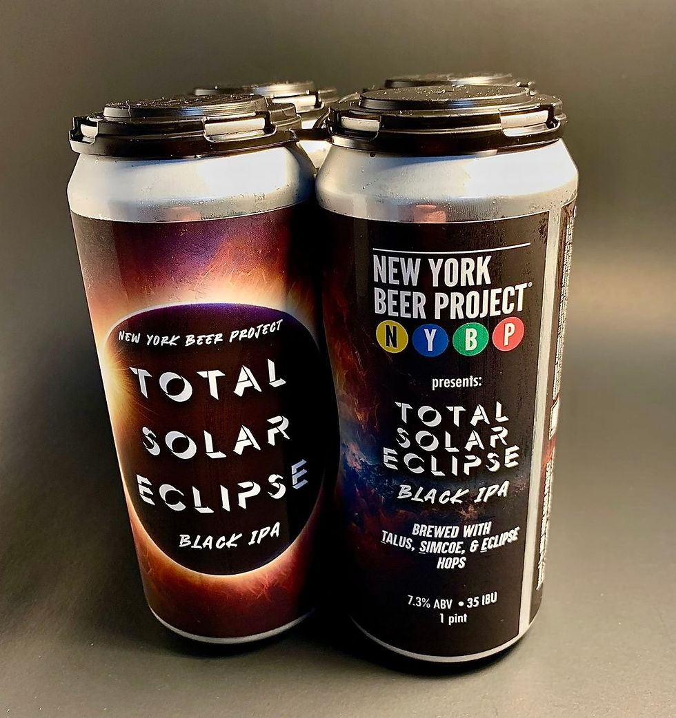 New York Beer Project raise a glass of Total Solar Eclipse Black IPA