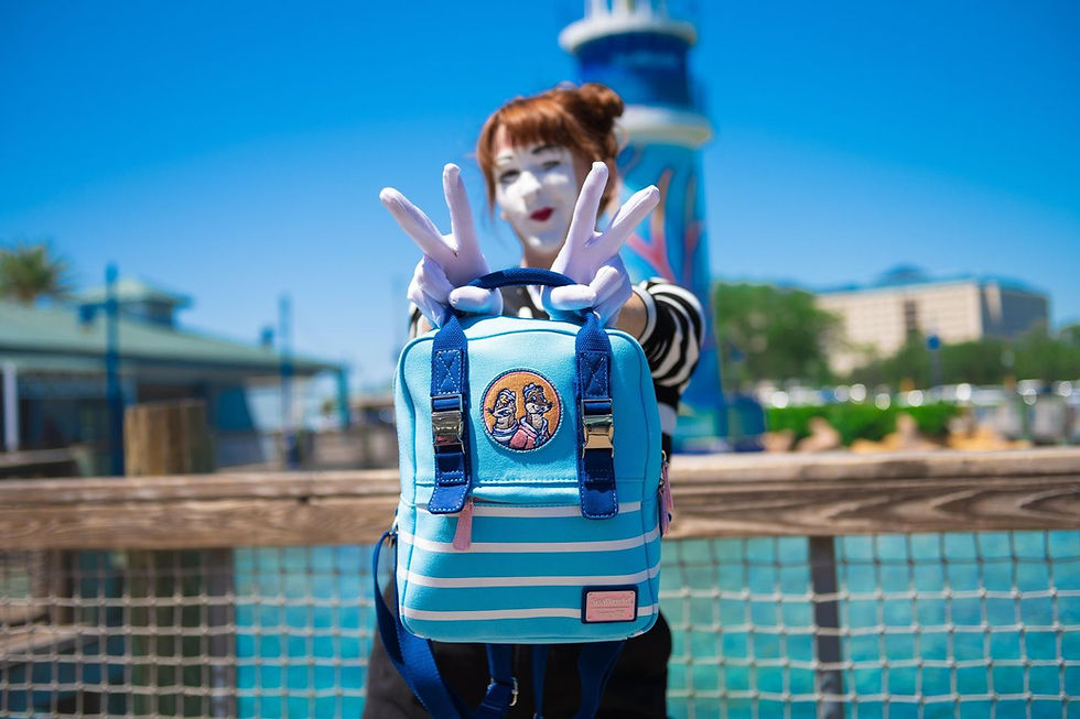 New retro Clyde & Seamor Loungefly Backpack available now at SeaWorld