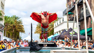 A one of a kind belly flop contest - Franco's Flop Fest flops into Orlando's Baldwin Park this weekend!
