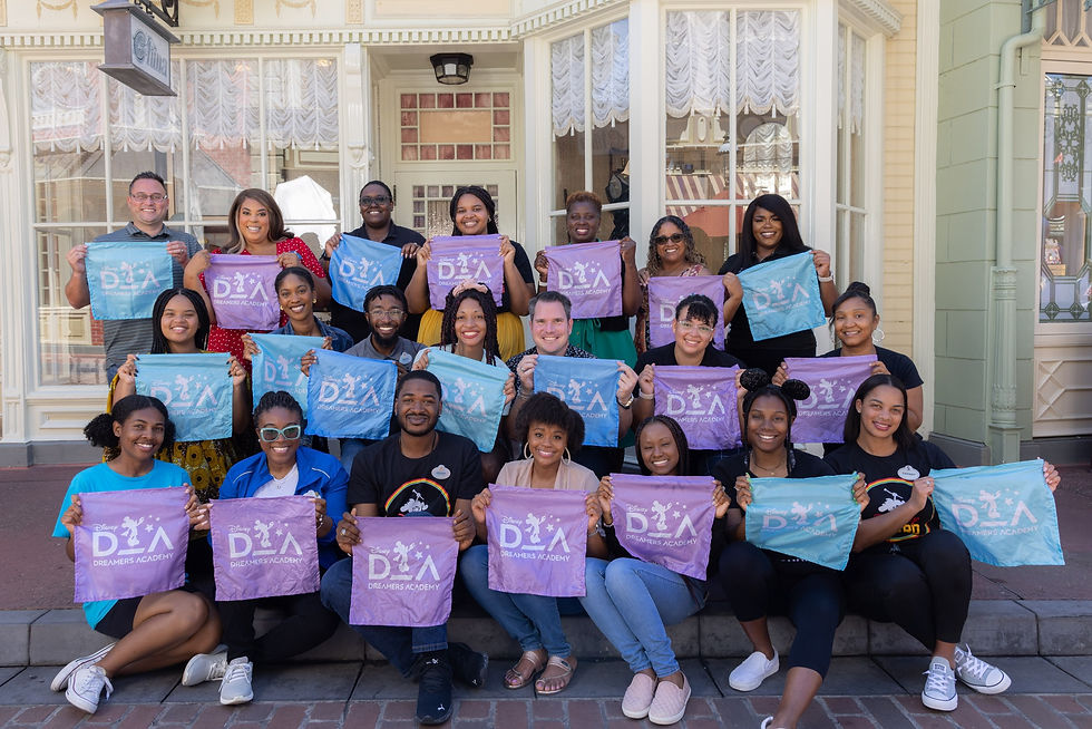 Halle Bailley and High School Students take part in Disney Dreamers Academy Parade at Magic Kingdom