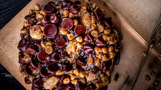 Peanut Butter Chocolate Swirl Cookie drops at Gideon's Bakehouse for March