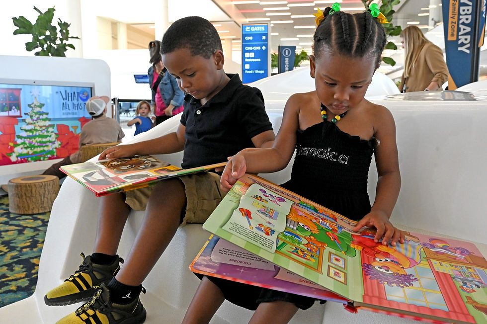 Orlando International Airport launches new "Flybrary" Family Zone including vintage Lake Eola Swan Boat