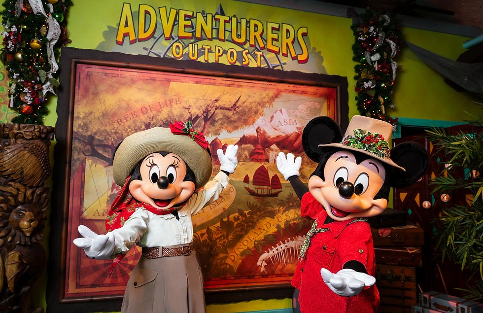 Meet Disney Characters in Adventurous, Holiday Attire