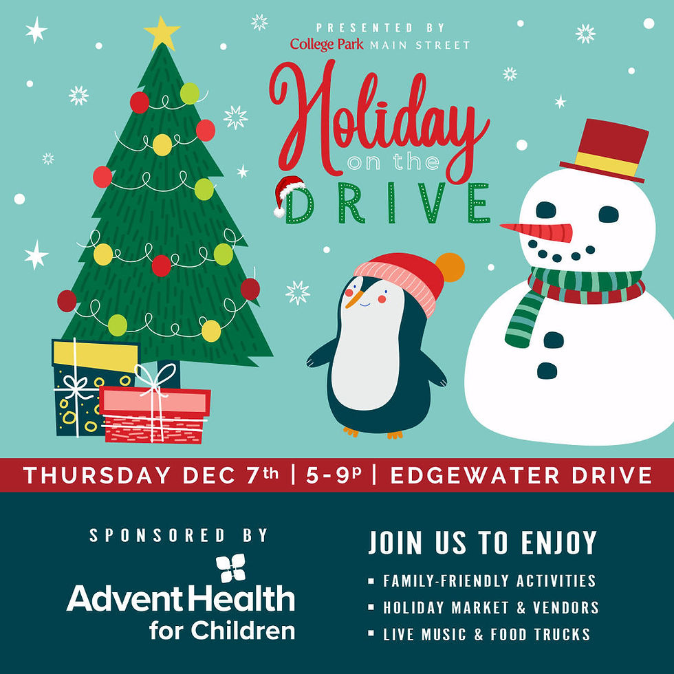 Prepare to be dazzled at College Park Main Street's Holiday on the Drive