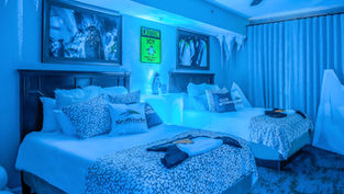 Stay cool this summer in the Antarctica-themed SeaWorld Suite at Club Wyndham Bonnet Creek in Orlando