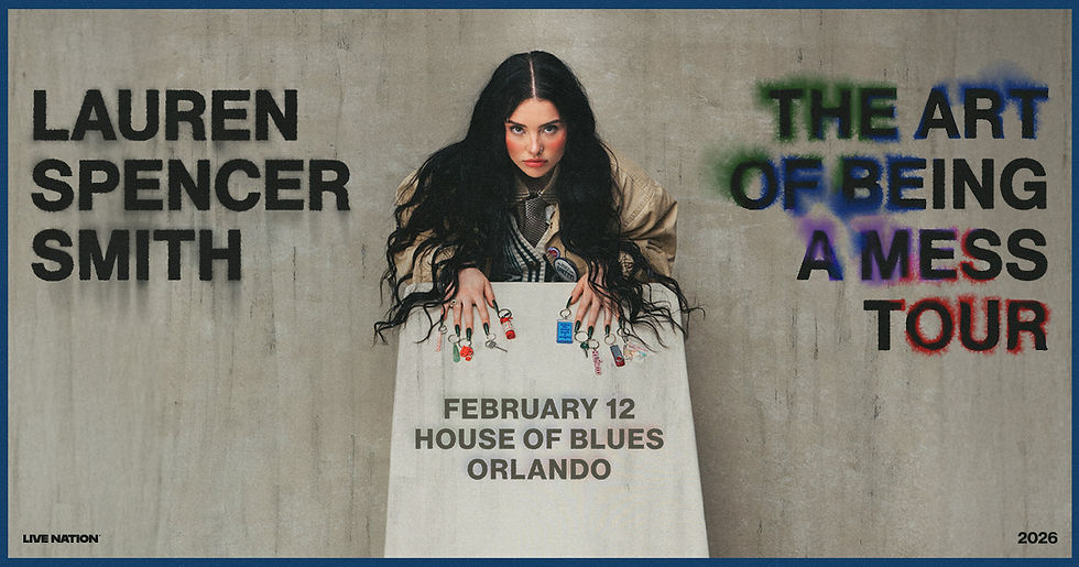 Lauren Spencer Smith is coming to House of Blues Orlando with the Art of Being a Mess Tour on February 12