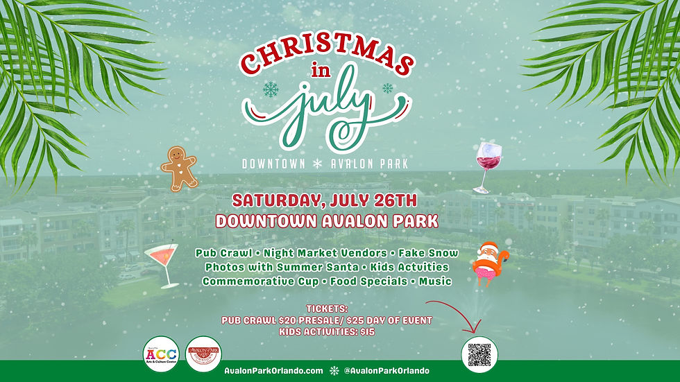 Christmas in July in Downtown Avalon Park