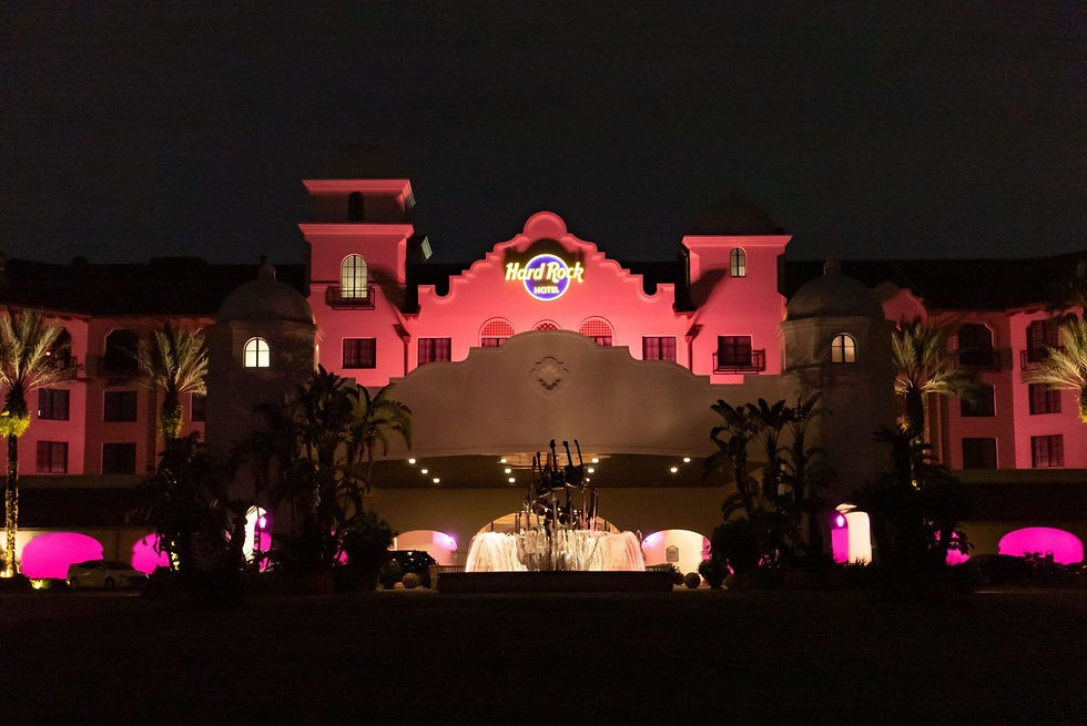 Hard Rock Hotel At Universal Orlando Lights Up Pink As Pinktober Takes Over The Hotel