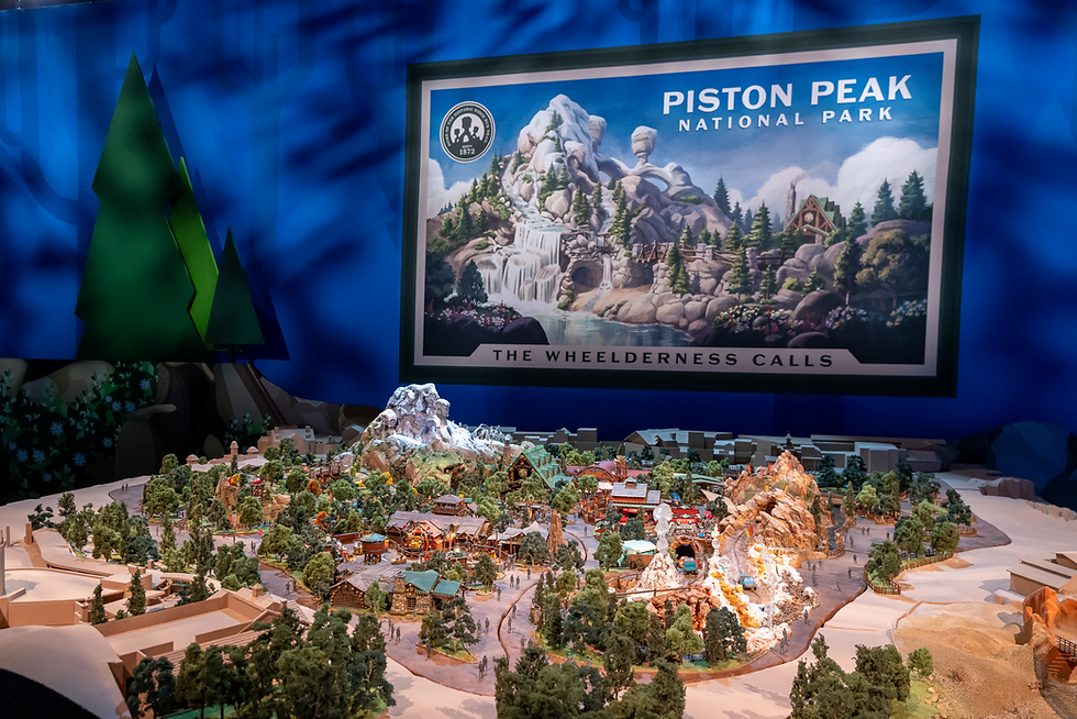 New details about attractions and scenery coming to new Piston Peak land at Magic Kingdom