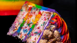 Gideon's Bakehouse are celebrating Pride Month with Rainbow Crunch Cake and new merchandise!