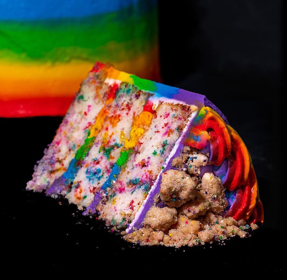 Gideon's Bakehouse are celebrating Pride Month with Rainbow Crunch Cake and new merchandise!