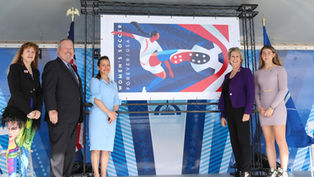 Goal! USPS unveil new Women's Soccer Stamp in Orlando ahead of the SheBelieves Tournament