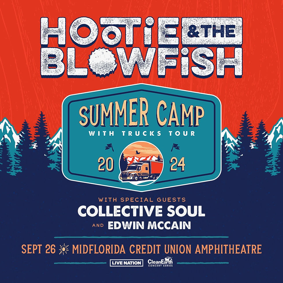 Hootie & the Blowfish bringing 2024 Summer Camp with Trucks Tour to Tampa