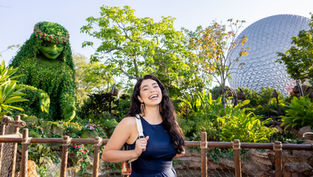 For the first time, Auli’i Cravalho, the voice of Moana visits Journey of Water, Inspired by Moana in EPCOT