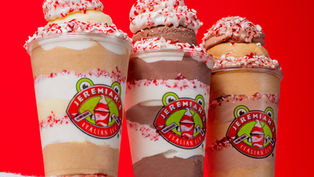 Jeremiah’s is scooping up some new winter-inspired Gelati Flavorites featuring a Peppermint Candy Topping!