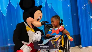 Mickey Mouse brings Mobile Movie Theater, Disney Hospital Wear and Toys to young patients in Florida