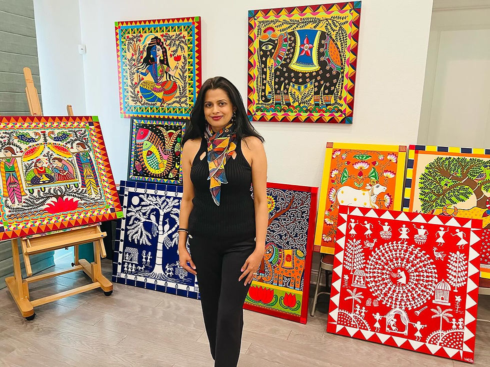 The latest Art in the Atrium, "From Earth to Soul” by Vidisha Bajpai opens in Orlando