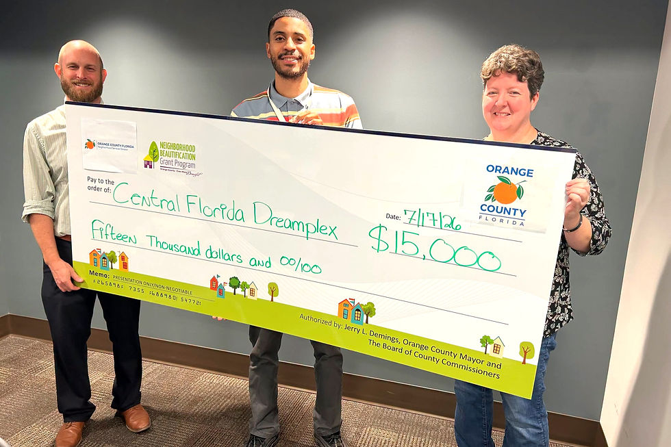 Orange County awards $15,000 Grant to Central Florida Dreamplex for Youth Wheelchair Basketball
