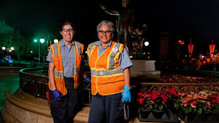 Walt Disney World Decorated With Thousands Of Flowers For The Holidays