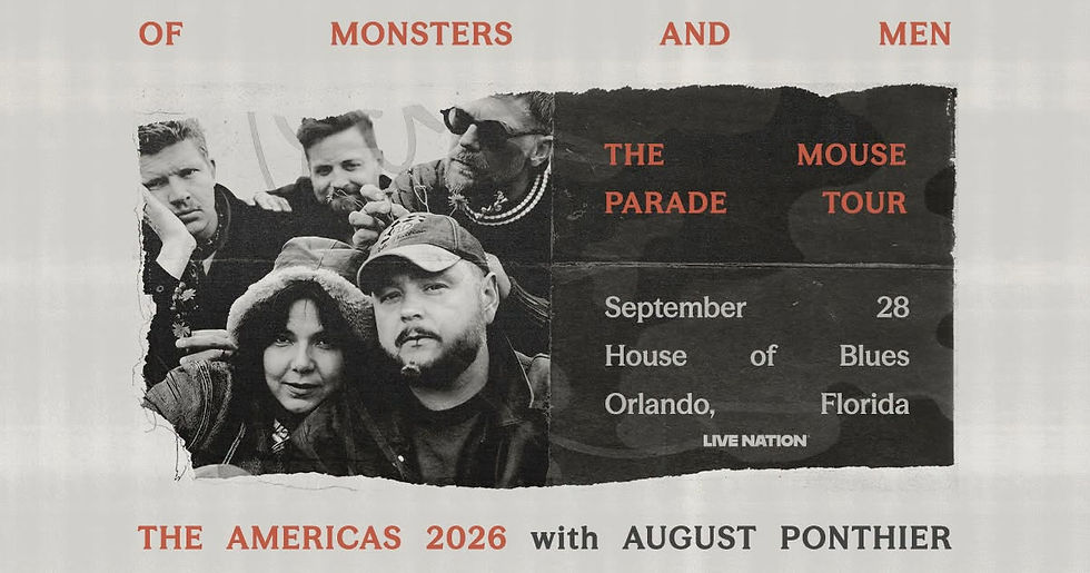Of Monsters And Men are bringing The Mouse Parade Tour to House of Blues Orlando on September 28