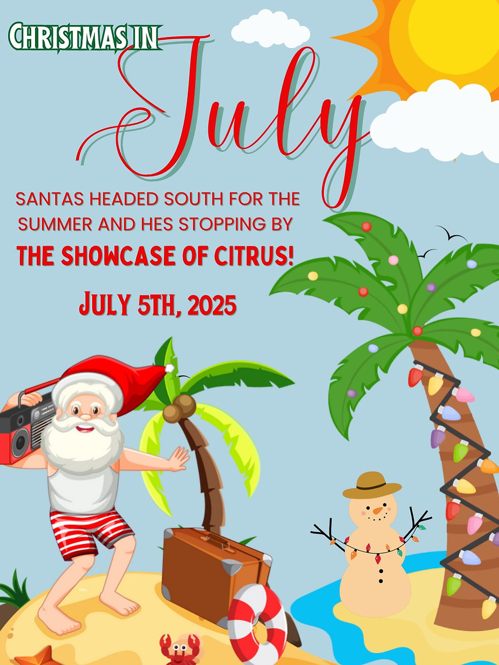 Christmas in July at Showcase of Citrus