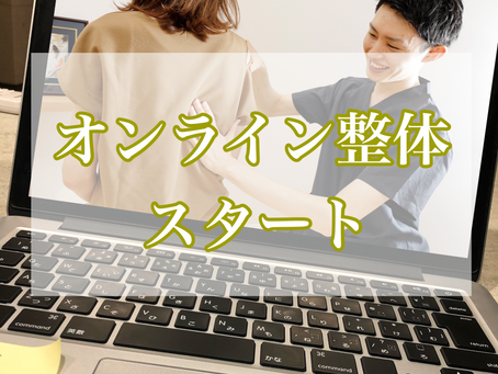 コロナウイルス対策!オンライン整体