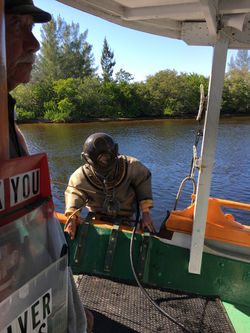 Diver In Original Gear