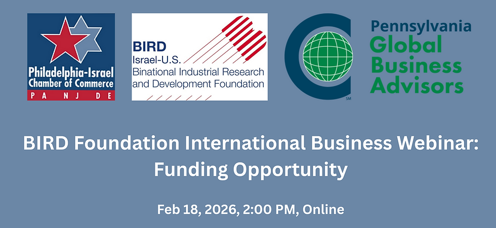 Watch Now: BIRD Foundation International Business Webinar Series: Funding Opportunity