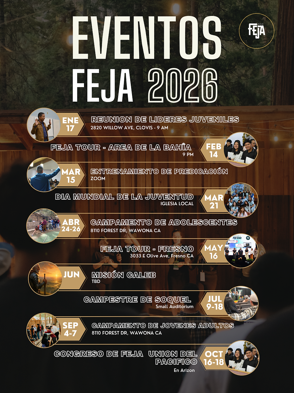Eventos FEJA 2026